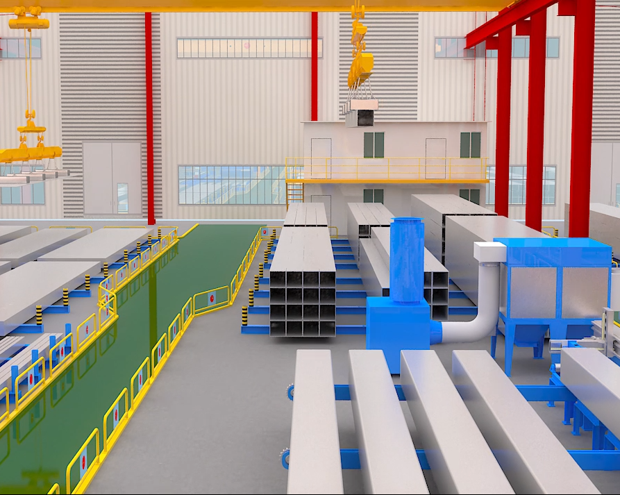 方管生產線動畫三維動畫制作