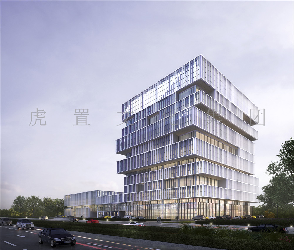 檢驗檢測園外觀3D效果圖