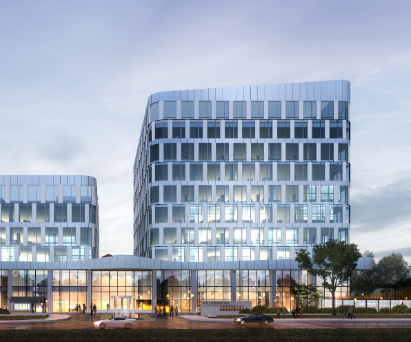 檢驗檢測園建筑外觀3D效果圖