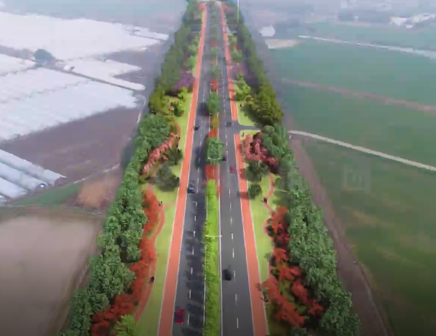 道路無人機航拍與三維動畫結合技術-南浦路